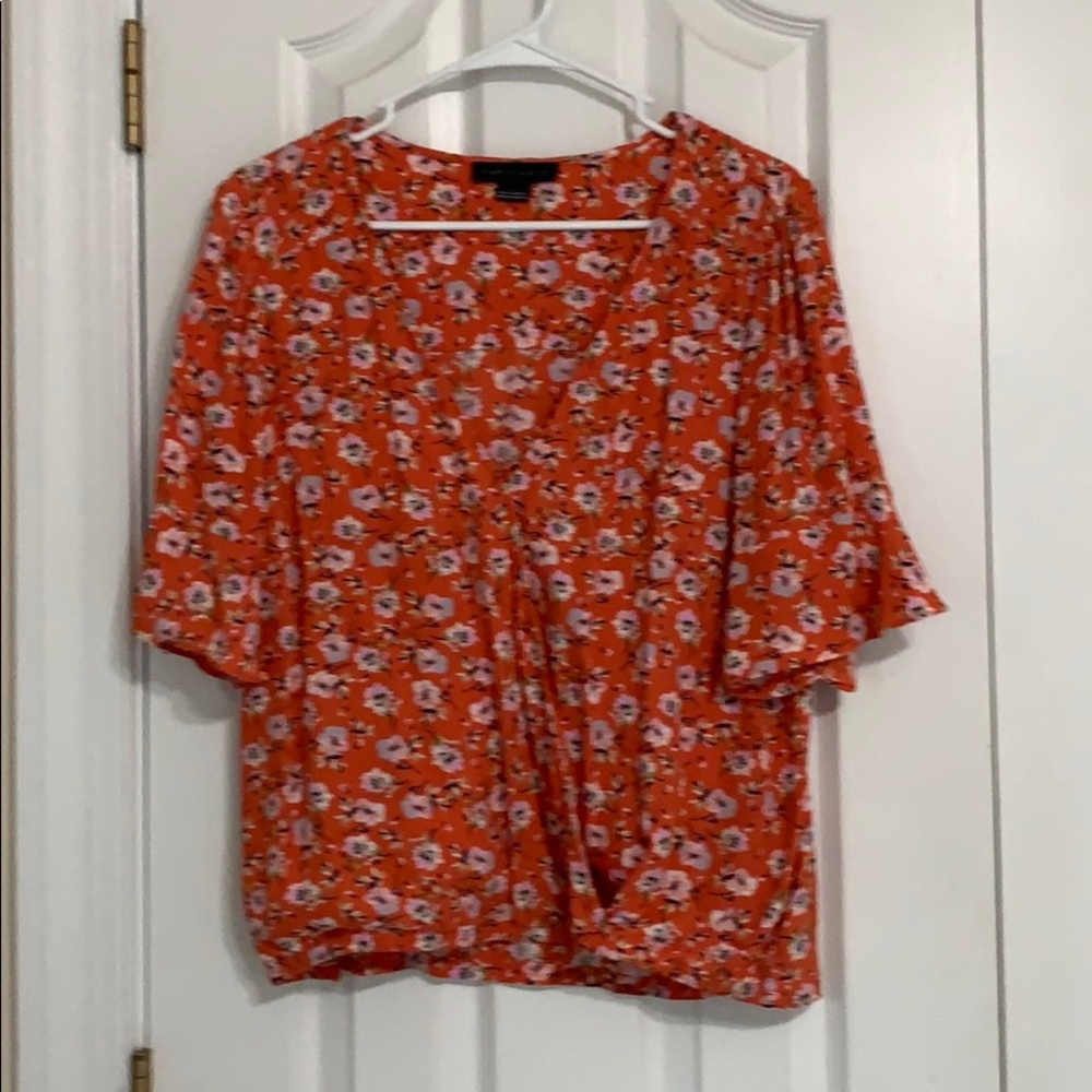 Orange blouse